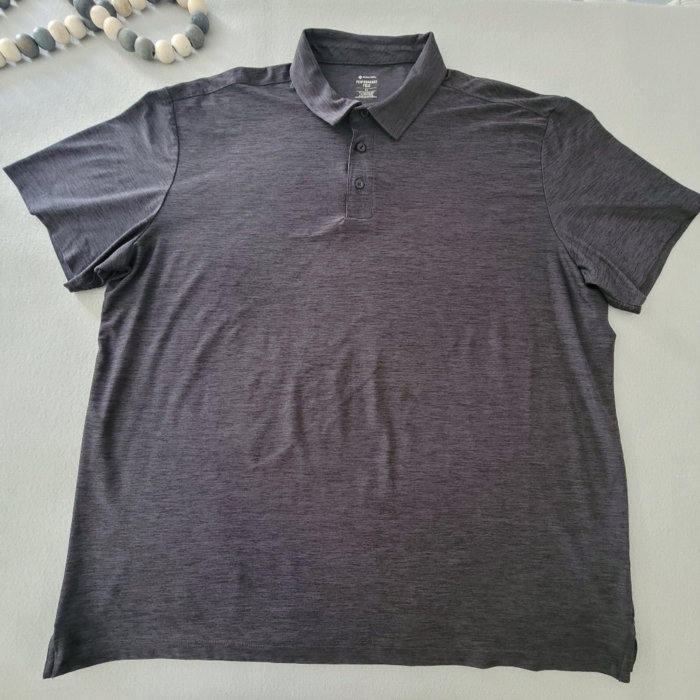 Member's Mark Stretch Pique Polo Size XL Black